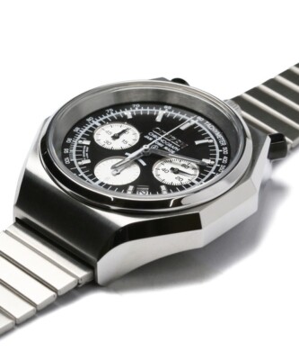 Pre-owned Citizen × Jam Home Made Jcz003 Bullhead Black Dial Tsuno Chrono Watch Panda 2
