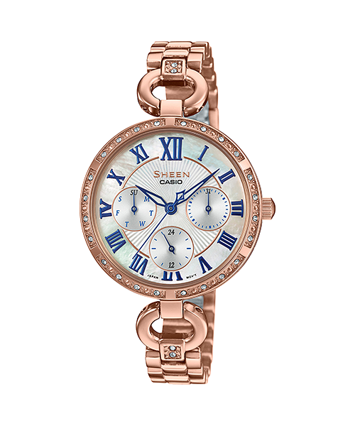 Casio Sheen 50M Water Resistance Pink Gold Stainless Steel B
