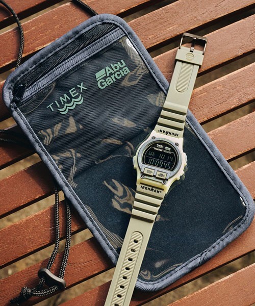 TIMEX x ABU GARCIA TX-TW5M54800 IRONMAN 8 LAP Watch Digital Alarm