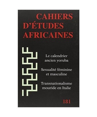 Cahiers d'études africaines 181, EHESS