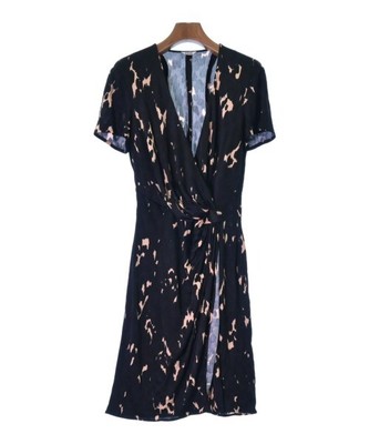 ISSA LONDON Dress BlackxBeige(Total pattern) 4(Approx. M) 2200358769026