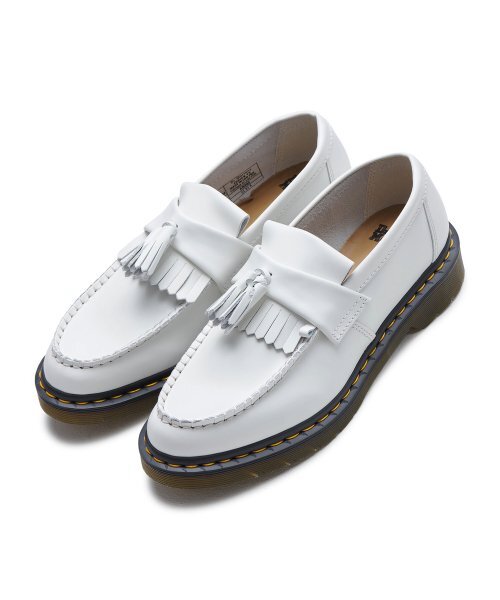 

Dr.Martens Adrian Smooth - Белые 27431100 Кожаные туфли Лоферы с кисточками Expedited, Белый, Dr.Martens Adrian Smooth