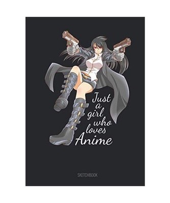 Just a Girl Who Loves Anime Sketchbook: For Girls, The Ideal Drawing Companion F