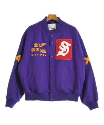 Supreme Varsity Jackets Purple L 2200546352016 | eBay