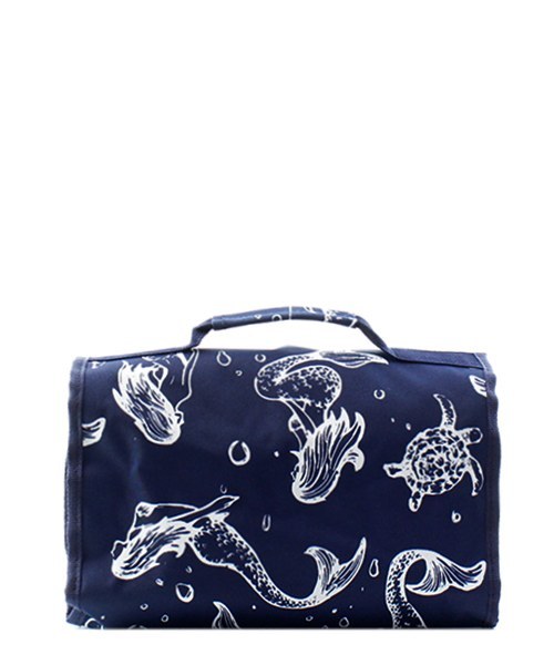Canvas Hanging Toiletry/Cosmetic/Make Up/Jewelry Bag NGIL NEW FREE Ship! Mermaid
