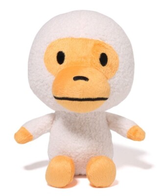 BABY MILO PLUSH DOLL M white A BATHING APE bape new | eBay