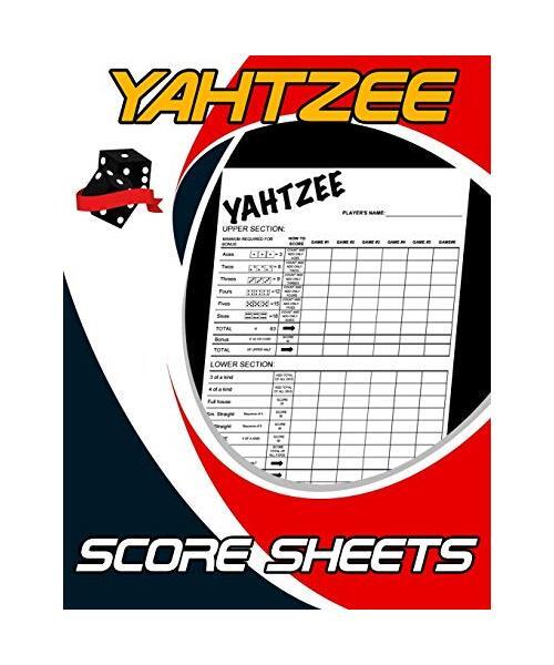 Yahtzee Score Sheets: 100 Pages, Dice Board Game, Yahtzee Score Pads, Yatzee Sco