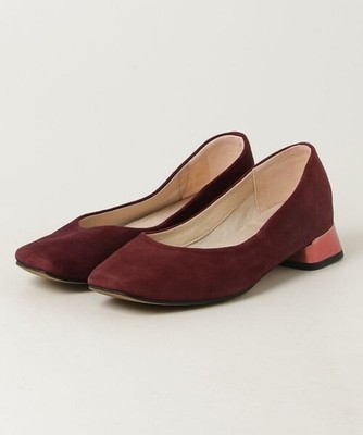 Repetto Pumps Square Toe Chunky Heel Other Material Red Size EU35/US4