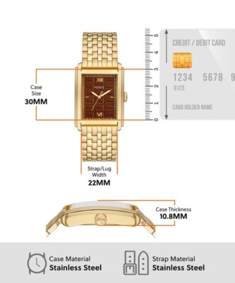 Pre-owned Fossil Watch Willy Wonka Le1190set Men's Gold 2023