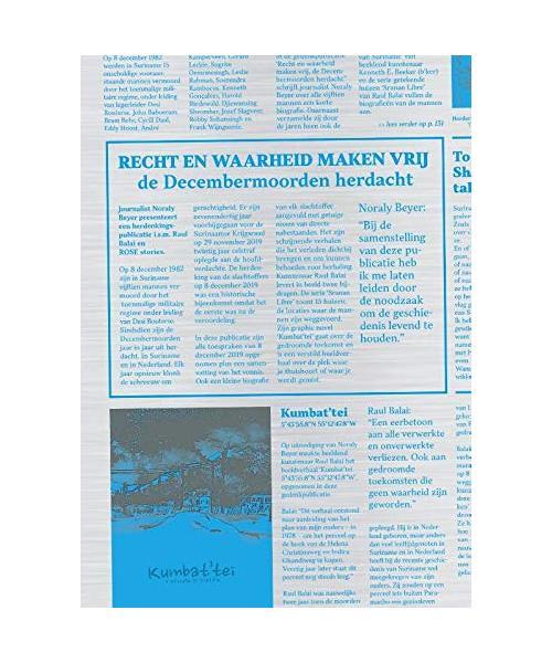 Recht En Waarheid Maken Vrij: De Decembermoorden Herdacht, Odijk, Donja