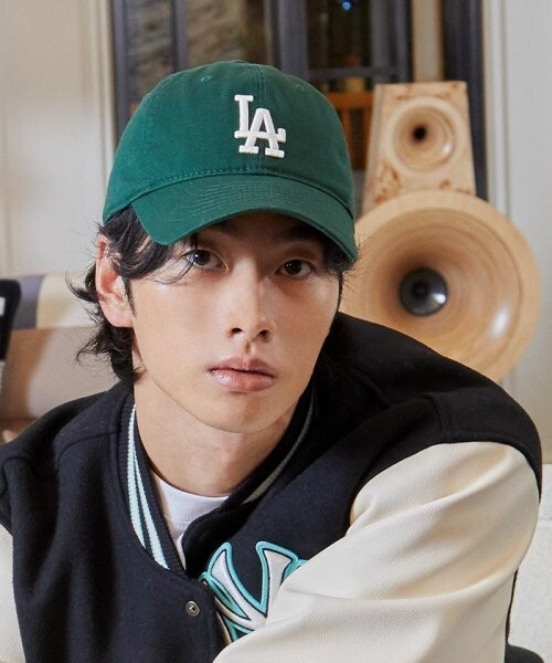 MLB Unisex N-COVER Unstructured Ball Cap LA (Green