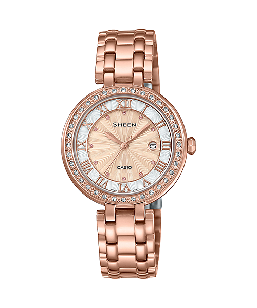 Casio Sheen Water Resistance Stainless Steel Band Date Displ