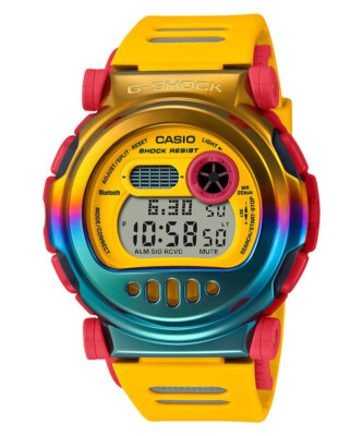 Pre-owned Casio G-shock G-b001mve-9jr Limited Yellow Carbon Core Extra Bezel Men Watch