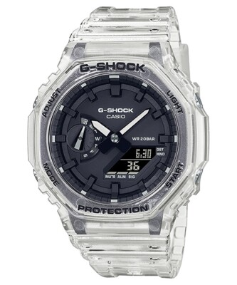 Casio G-Shock Carbon Core Guard Transparent Watch - GA-2100SKE-7 Best Seller