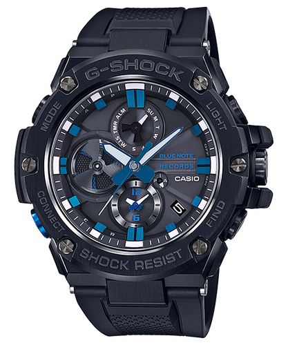 CASIO G-shock GST-B100BNR-1A Solar Bluetooth Blue Note Records Collaboration New