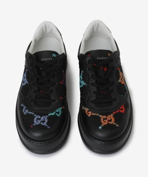 Pre-owned Gucci Chunky B Gg Sneakers 'black' 726545-aabbw-1249 Size 11 And 11.5