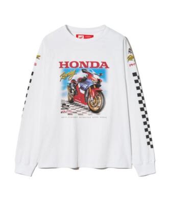◆HONDA MOTORCYCLE◆ Honda Racing Fire Blade TshirtLemon Yel 韓国Honda Motorcycle】Honda Racing Fire Blade T-shirt (HONDA
