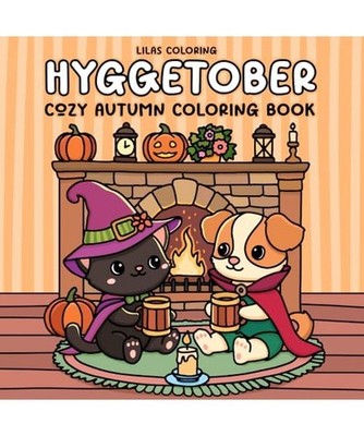 Hyggtober Cozy Autumn Coloring Book: Super Cute Fall & Halloween Designs for Tee