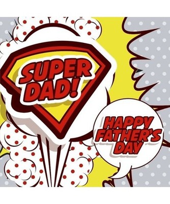 Super Dad!: Fathers Day Card, X-Large Card/Notebook, Happy Fathers Day Gifts in 