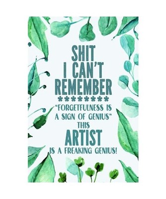 Artist Passwords Log Book: Artist Gift │ Funny Sweary Personalized Gag Gift fo