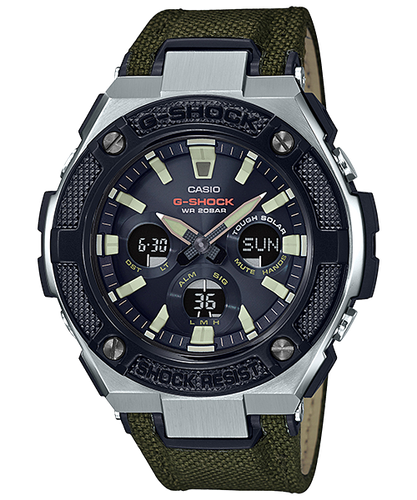 レアCASIO G-SHOCK GSTーS330AC ブラックベルトソーラー電波 Casio G-Shock G-Steel Analog Digital Tough Solar Watch GST