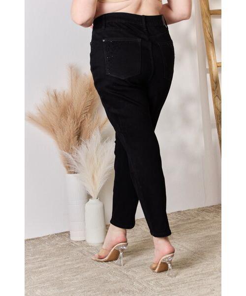 Judy Blue Full Size Rhinestone Embellished Slim Jeans