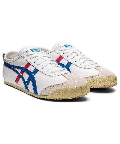 靴 Onitsuka Tiger MEXICO66 WHITE/BLUE 24.0 Onitsuka Tiger MEXICO 66 Sneakers Unisex 1183C102 White x