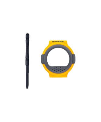 Pre-owned Casio G-shock G-b001mve-9jr Limited Yellow Carbon Core Extra Bezel Men Watch