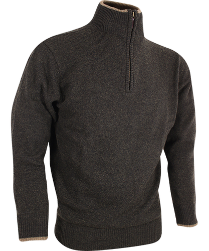 Lammwolle Troyer Pullover Jack Pyke England oliv braun Jagd Angeln Outdoor 