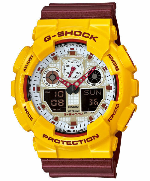 Pre-owned Casio G-shock Analog Digital Ga-100cs-9a Men's Sports X-large Watch