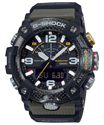 CASIO CASIO G-SHOCK GG-B100-1A3 MUDMASTER X CARBON QUAD SENSOR WATCH ARMY GREENXBLACK