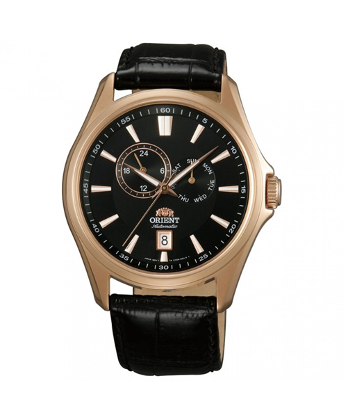 Pre-owned Orient Multi-eyes Automatic Watch Day Date Black Dial Et0r002b Made In Japan