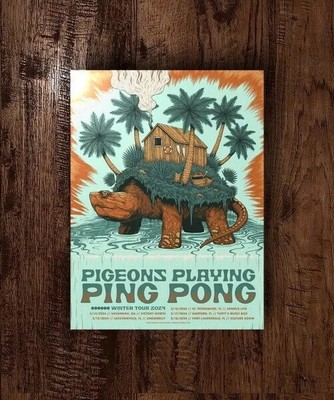 Pigeons Playing Ping Pong 2024 US Winter Tour Official Concert Poster 18x24