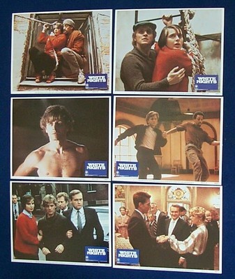 WHITE NIGHTS ORIGINAL MINT 11X14 LOBBY CARD SET OF 8 1985 MIKAIL BARYSHNIKOV
