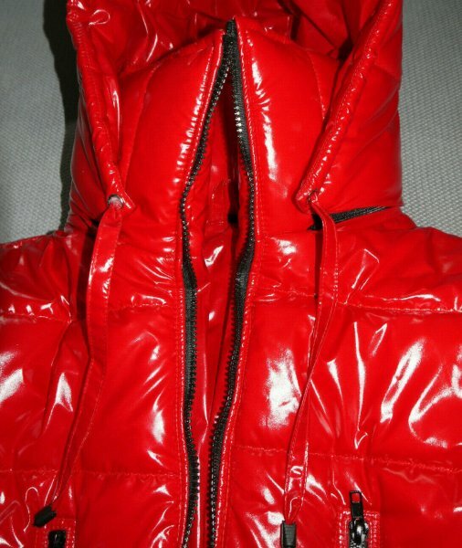 NYLKO GLANZNYLON PVC SHINY JACKE PK REGENJACKE JACKET 9 FARBEN XS-5XL 15 MM FÜLLUNG