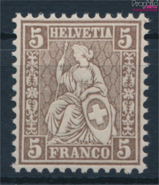 Timbres Suisse 1862 Mi 22 Neuf Avec Gomme Originale 1862 Assis Helveti (10462987