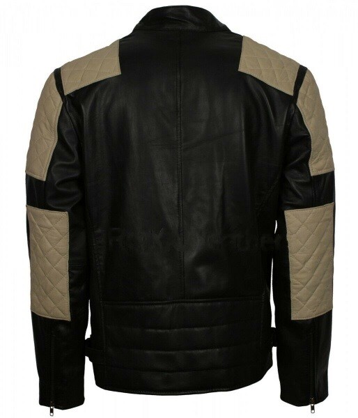 F$L HERREN LEDERJACKE NEU 100% ORIGINAL WEICHES LAMMLEDER SLIM BIKER BOMBERJACKE