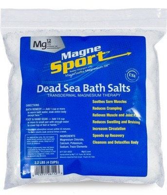 Mg12 MagneSport Соли для ванн Мертвого моря 2,2 фунта в порошке