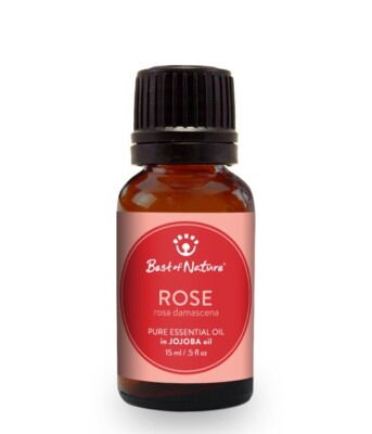 Best Of Nature 100% Pure Rose Absolute Essential Oil In Jojoba - .5 Fl Oz (15ml)