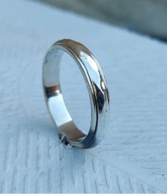 Solid 925 Sterling Silver Band &Spinner Ring Handmade For Gift Ring All Size 651