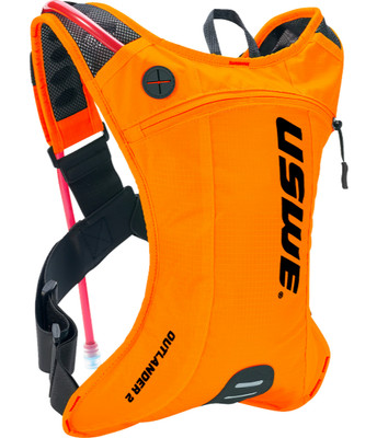 USWE Outlander 2L Hydration Pack Bag Orange 1.5L 50oz Elite Hydrapak Bladder NEW