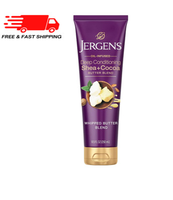 Jergens Shea + Cocoa Butter Body Lotion for Dry Skin, Deep Conditioning