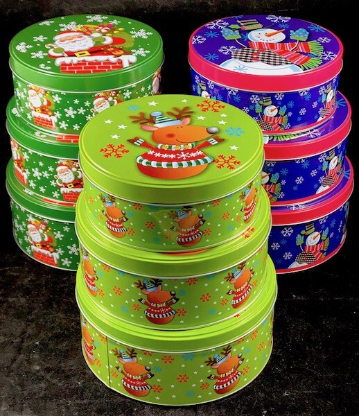 Gebäckdose Plätzchendose 3er Set Keksdose Blechdose Weihnachten 3