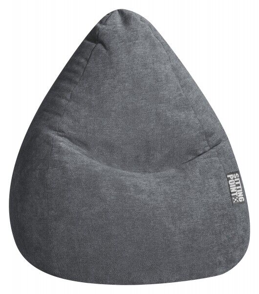 Sitzsack ALFA Velours anthrazit XL ca. 220L