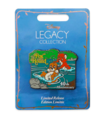 NEW Disney Store The Fox and the Hound 40th Anniversary Legacy Pin    Ltd. Rel