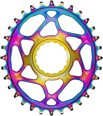 ABSOLUTEBLACK OVAL CHAINRING 30T CINCH OIL SLICK