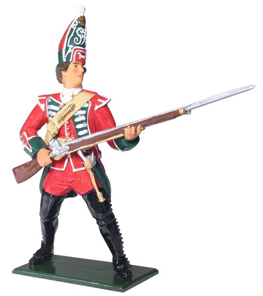 Britains 43142, Redcoats (Glossy), Grenadier, 45th Reg. Of Foot, 1754-1763, 54mm