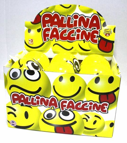Set 12 Pezzi Palline Palle Soft Gioco Bambini Bimbi Giocattolo Faccine Smile sar