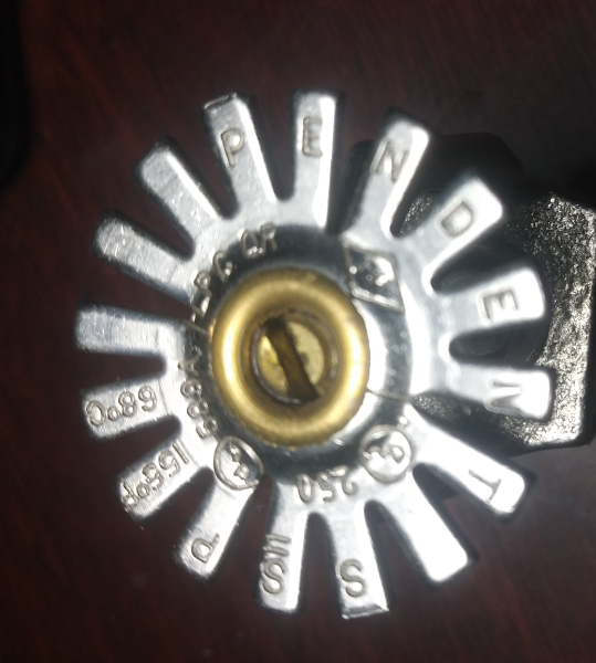 4) Viking  Fire System Sprinkler Head Glass Bulb Residential Pendant (M 01)