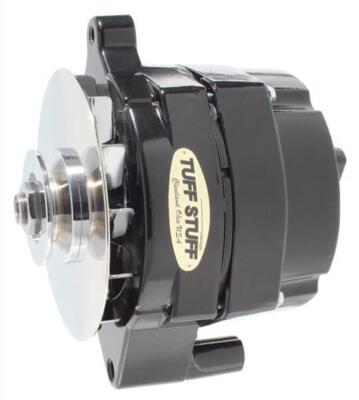 Tuff Stuff One-Wire Alternator 100 Amps Black Powdercoated 12V Ford 1G Case